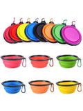 Folding Portable Silicone Dog Feeder Bowl-5